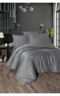 Постельное белье "Карвен" жаккард евро (Vivien Smoke)