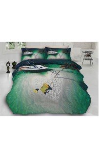 Постельное белье "Карвен" (сатин 3D) евро ( Island )