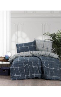 Постельное белье Карвен фланель евро N244 ADONIS DENIM