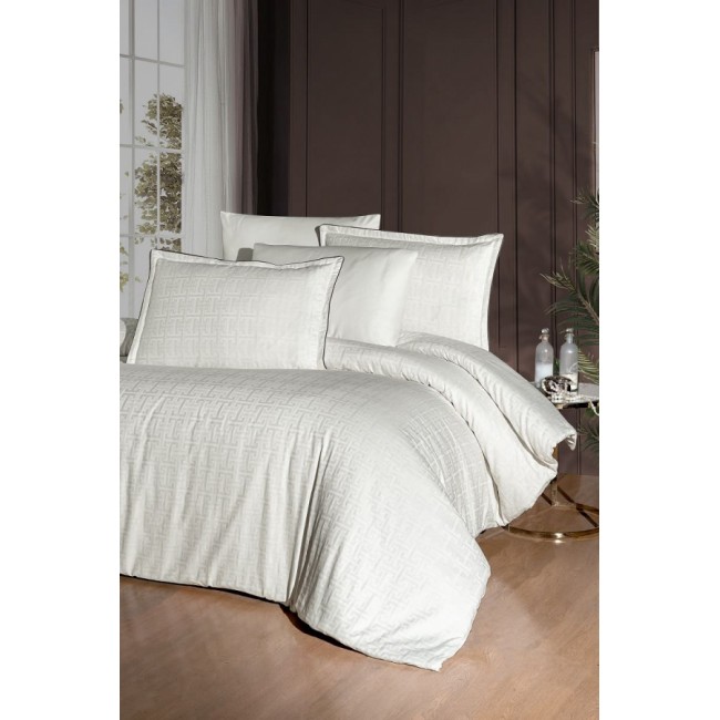 Постельное белье Karven (300 tc) премиум сатин евро N359 RODEL Cream