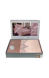 Постельное белье "Карвен" (жаккард с оборкой) евро (612)(6пр.) (Акция)