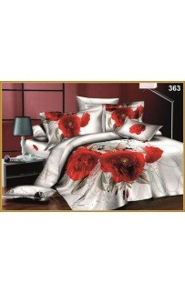 Постельное белье "Карвен" (сатин Де люкс 3D )1,5 спальн. (363) (Акция)