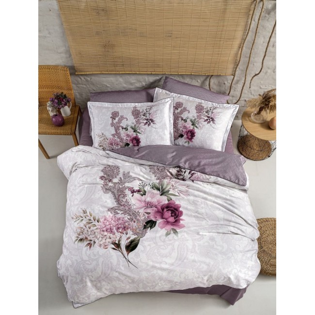 Постельное белье Karven (300 tc) премиум сатин евро N359 DOLCE Berry