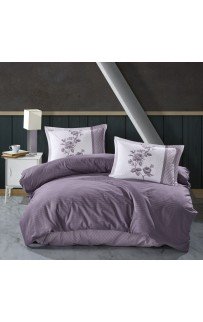 Постельное белье "Карвен" DELUхE DARK ранфорс 1,5 спальн Suave Lilac v-3 (Акция)