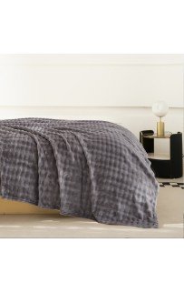 Плед Karven фланель 1,5 спальн. PL 011 SOLID BUBBLE v3/Grey.