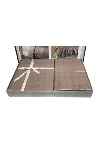 Постельное белье Karven (300 tc) премиум сатин евро N359 RUTH Wooden