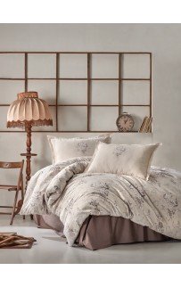 Постельное белье "Карвен" ранфорс евро (4 пр) Este Beige v-1 (Акция)