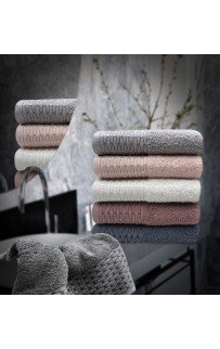 Полотенце Карвен "JAKARLI" 50*90 6шт. махра Н 3089