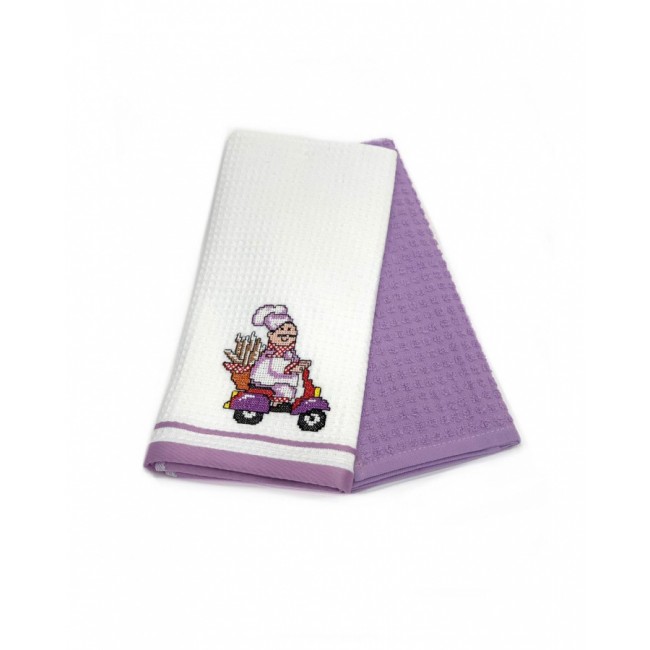 Набор полотенец кухонный Карвен " Vizion" вафля 40*60 2 шт. НМ 713 V-1 фиолетовый Набор полотенец кухонный Карвен " Vizion" вафля 40*60 2 шт. НМ 713 V-1 фиолетовый