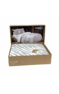 Комплект Sarev (плед +наволочки) евро хлопок 3 предмета Р 924 LAGOS (v1)gri