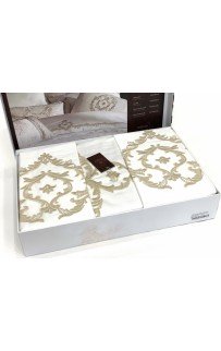 Постельное белье Zebra casa "MADISON" сатин с кружевом евро