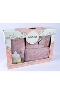 Халат Минтекс Карвен "СRM" c полотенцами 50*90/70*140 махра В 326 (АКЦИЯ)