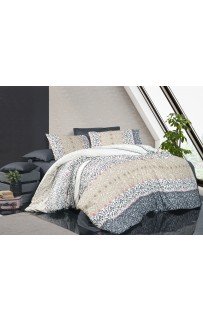 Постельное белье "Sarev Bazaar"ранфорс евро "VARUNA" v2 Bej (Акция)