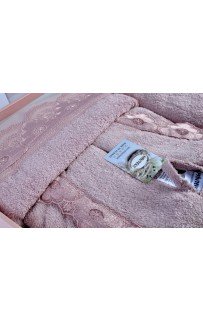 Халат Минтекс Карвен "СRM" c полотенцами 50*90/70*140 махра В 326 (АКЦИЯ)