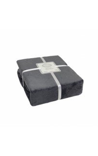 Плед KARVEN Super Soft "VIGAN" 200*220 п/э евро Р 942 антрацит (Акция).