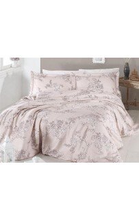 Постельное белье "Карвен" сатин евро (Dolaris Ekru)