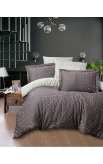 Постельное белье "Карвен" дэлюкс сатин евро Point Brown