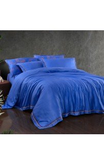 Постельное белье "Sarev" тенсель евро N 374 ADI MAVI v1/Mavi