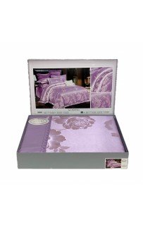 Постельное белье "Карвен" (жаккард с оборкой) евро (624)(6пр.) (Акция)