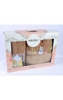 Халат Минтекс Карвен "СRM" c полотенцами 50*90/70*140 махра В 326 (АКЦИЯ)