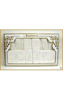 Халат "Pestemal" 2 шт.муж./жен. c полотенцами 50*90(2)/70*140(2)/L В 319 (Акция)
