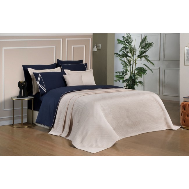 Комплект SAREV "KOLMIO" (покрывало +постельное белье) евро Y 882 v1 Bej/бежевый