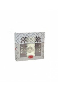 HS 1655 Набор полотенец Карвен "DAMAKS" махра 50*90(2)/70*140 HS 1655 v5 крем/серо-бежевый HS 1655 Набор полотенец Карвен "DAMAKS" махра 50*90(2)/70*140 HS 1655 v5 крем/серо-бежевый