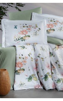 Постельное белье "Карвен" сатин 1,5 спальн. Alice Green