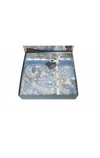 Постельное белье Sarev(300 tc) Сатин евро. N082 VOLGA v3/MAVI