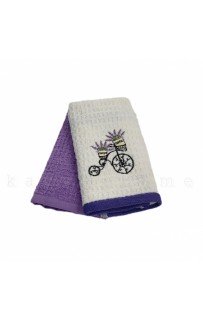 Набор полотенец кухонный Карвен "CONFORT" махра 40*60 2 шт. НМ 738 v2 велосипед с лавандой