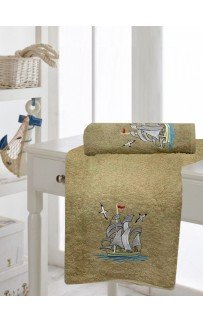 Набор полотенец KARVEN "Фрегат" махра 50*90/70*140 HS1502 (V-3) бежевый