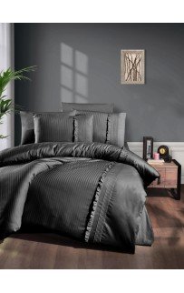 Постельное белье "Карвен" DELUхE ранфорс евро (Sweetness anhtracite) (Акция)