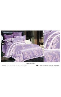 Постельное белье "Карвен" (жаккард с оборкой) евро (624)(6пр.) (Акция)