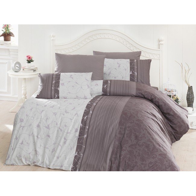Постельное белье "Карвен" ранфорс евро (Peitra Lilac) Постельное белье "Карвен" ранфорс евро (Peitra Lilac)