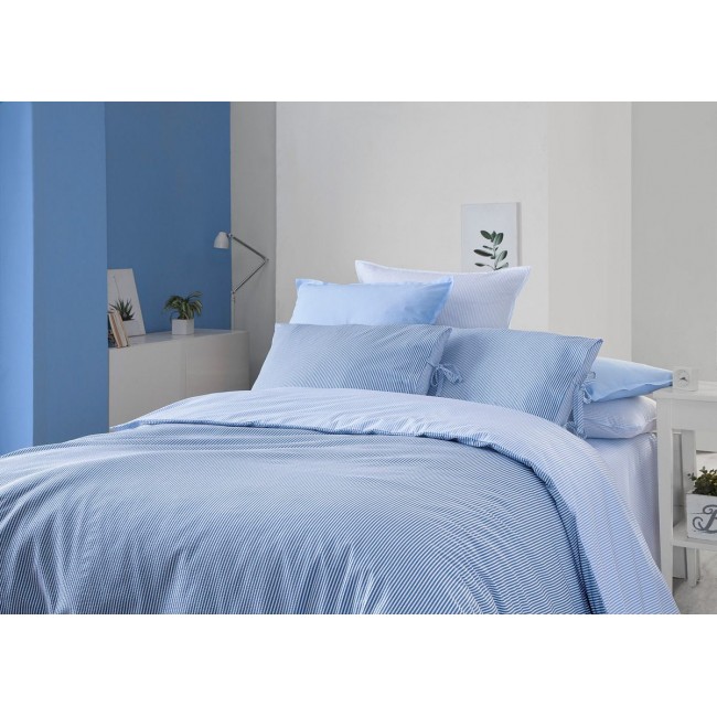 Постельное белье "Sarev"перкаль семейное"DANILO" v3/синий
