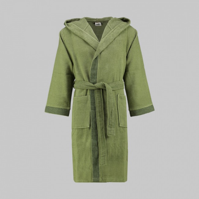 Халат Sarev махра унисекс с капюшоном В 1125 STREET v7/Yesil L