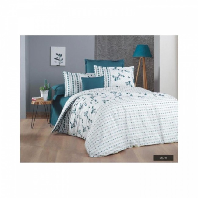 Постельное белье "Sarev Bazaar"ранфорс 1,5 спальн."DELFIN" v1 (Акция)