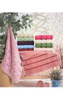 Набор полотенец 50*90(2)/70*140(2) махра HS1599-V4 голубой