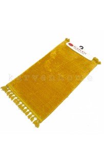 Ковер Карвен POST DOKUMA SACAKLI/мех с бахрамой 80*120 KV 027 hardal/горчичный