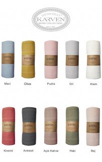 Плед вафельный Karven PURE SIMPLE пике евро 210*235 РL989 Antrasit