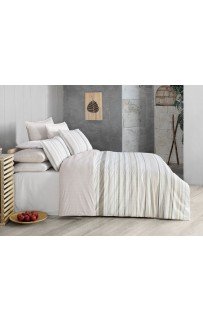 Постельное белье "Sarev"ранфорс евро "RIGA" v1/бежевый