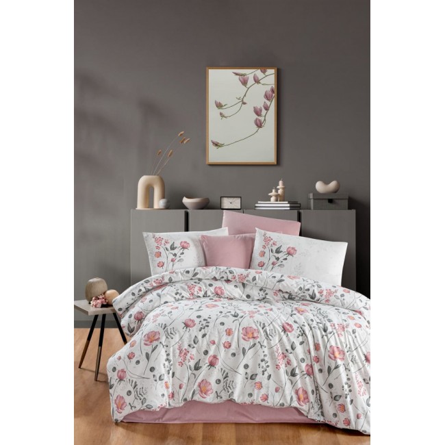 Постельное белье "Карвен" ранфорс евро Nancy Powder