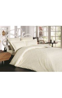 Постельное белье "Карвен" (жаккард) 1,5 спальн (Cream)