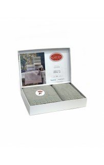 Набор полотенец Карвен " QUEEN" махра 50*90/70*140 HS 1672v6 yesil/серо зеленый