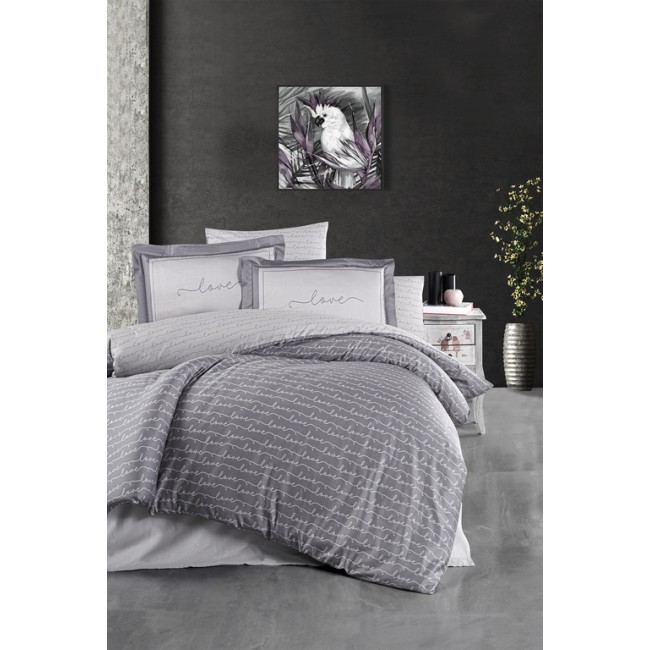 Постельное белье "Карвен" сатин 1,5 спальн. (Love)