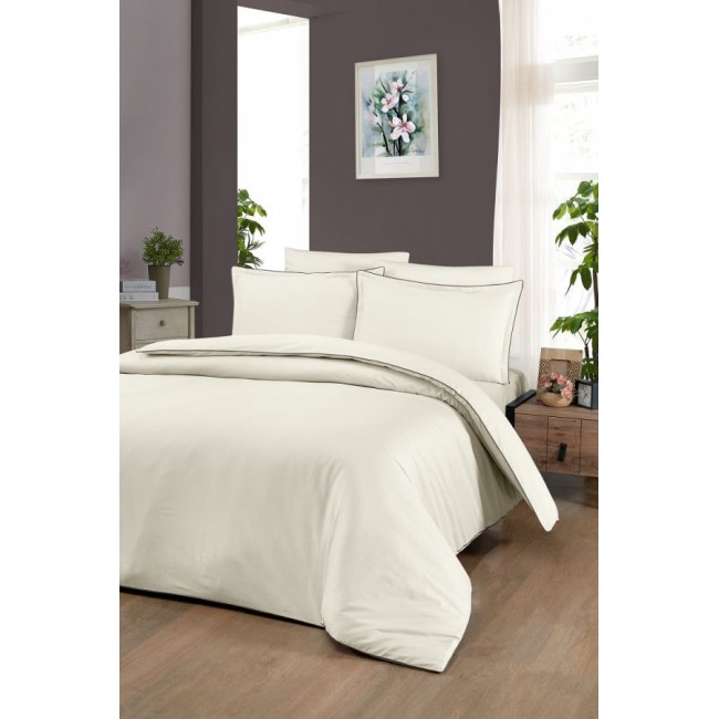 Постельное белье Karven (300 tc) премиум сатин евро N359 LUCCA Cream