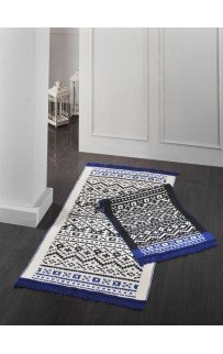 Коврик для ванной Sarev 80*150 KV 411ANGOLAI (v1)mavi