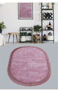 Ковер Карвен BUKET SACAKLI OVAL/софт жаккард с бахрамой 80*120 KV 025 pudra/пудровый Ковер Карвен BUKET SACAKLI OVAL/софт жаккард с бахрамой 80*120 KV 025 pudra/пудровый