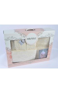 Халат Минтекс Карвен "СRM" c полотенцами 50*90/70*140 махра В 326 (АКЦИЯ)