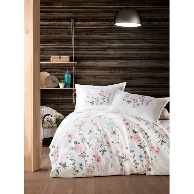 Постельное белье "Карвен" ранфорс евро Palitra Powder v-1